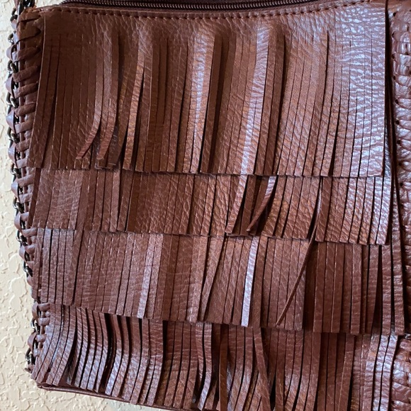 Sondra Roberts Leather Fringed Purse - Picture 3 of 15
